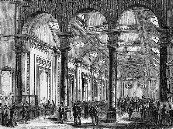 Interior of Lloyd''s of London a Scuola Inglese