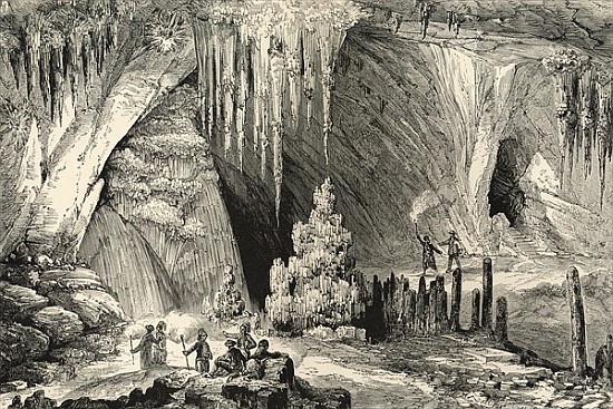 Interior of the Grotto of Antiparos a Scuola Inglese