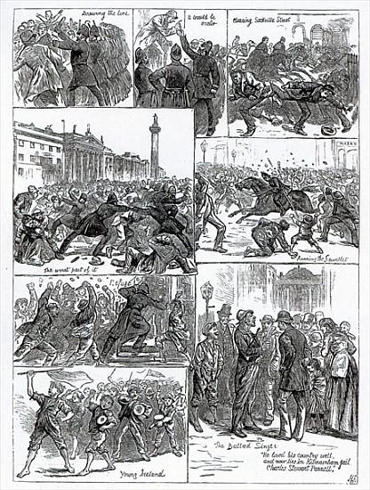 Irish Land League Agitation, illustrations from ''The Illustrated London News'', October 29th 1881 a Scuola Inglese