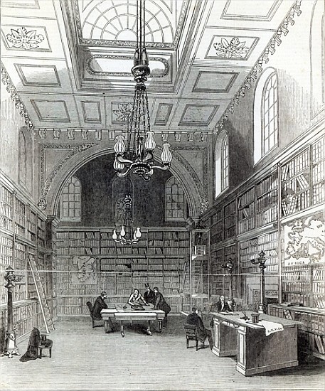 Library of the House of Lords, from ''The Illustrated London News'', 22nd March 1845 a Scuola Inglese