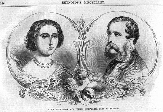 Major Yelverton and Teresa Longworth (Mrs Yelverton), illustration from ''Reynolds Miscellany'' a Scuola Inglese