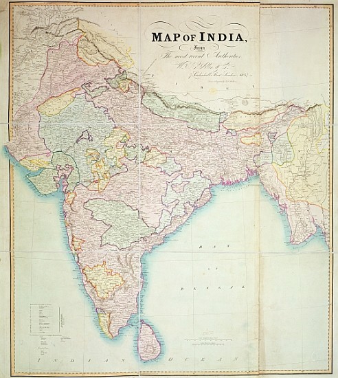 Map of India a Scuola Inglese