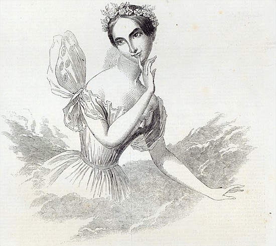 Mdlle Lucile Grahn, from The Illustrated London News, 8th March 1845 a Scuola Inglese