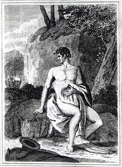 Mungo Park in Africa, an illustration from ''Travels in the interior districts of Africa: performed  a Scuola Inglese
