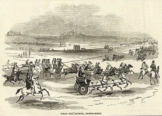 Near the Course, Newmarket, from ''The Illustrated London News'', 3rd May 1845 a Scuola Inglese