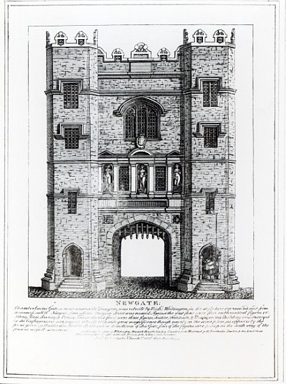 Newgate, London, pub. 1761 a Scuola Inglese