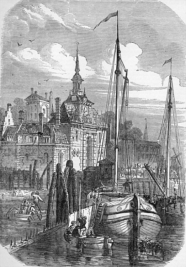 Port of Rotterdam, Holland, from ''The Illustrated London News'' a Scuola Inglese