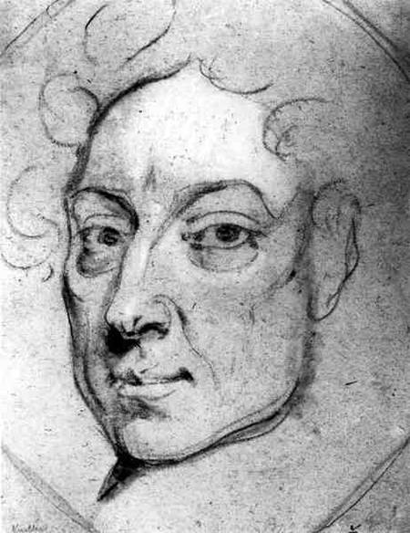 Portrait of Alexander Pope (1688-1744) a Scuola Inglese