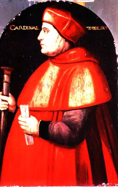 Portrait of Cardinal Thomas Wolsey (c.1475-1530) a Scuola Inglese