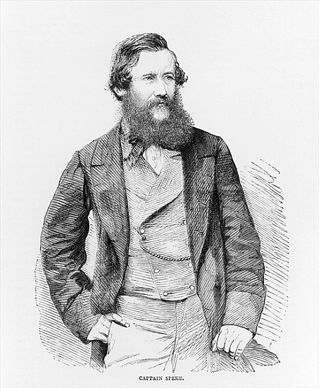 Portrait of John Hanning Speke (1827-64), Illustrated London News Supplement, July 4, 1863, engravin a Scuola Inglese