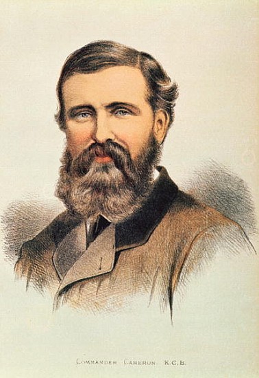 Portrait of Verney Lovett Cameron (1844-94), English explorer a Scuola Inglese