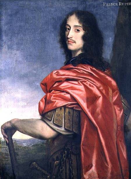 Portrait of Prince Rupert (1619-82) a Scuola Inglese