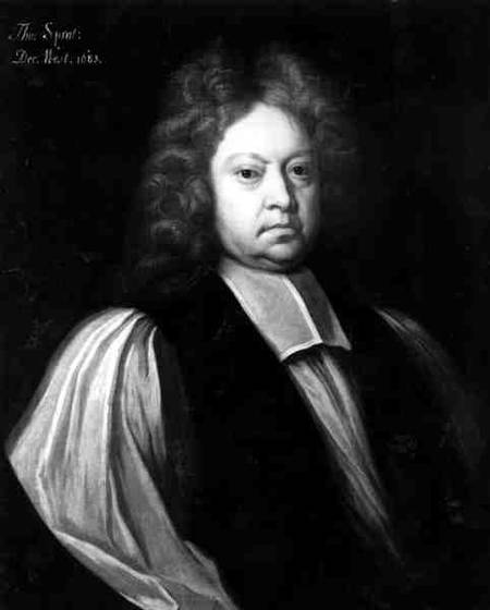 Portrait of Thomas Sprat (1635-1713), Bishop of Rochester and Dean of Westminster a Scuola Inglese