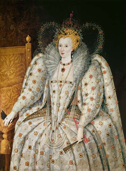 Queen Elizabeth I of England and Ireland (1533-1603) a Scuola Inglese