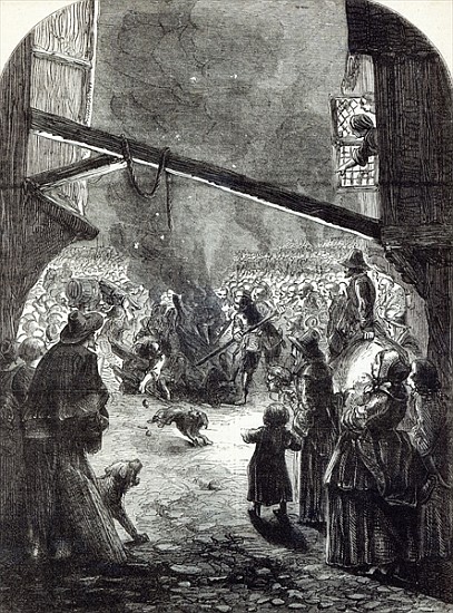 Rejoicings in London on account of the execution of Strafford, illustration from ''Cassell''s Illust a Scuola Inglese