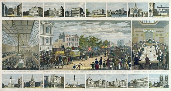 Scenes Associated with the Presentation of the Petition to Parliament by Thomas Duncombe (1796-1861) a Scuola Inglese