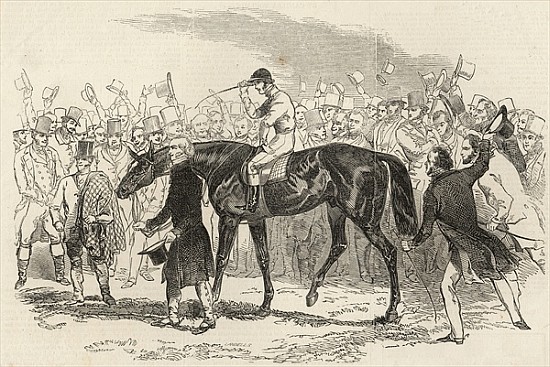 Sir Tatton Sykes leading in the winner of the St. Leger, from ''The Illustrated London News'', 26th  a Scuola Inglese
