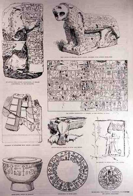 Specimens of the Hittite Inscriptions, from 'The Illustrated London News' a Scuola Inglese
