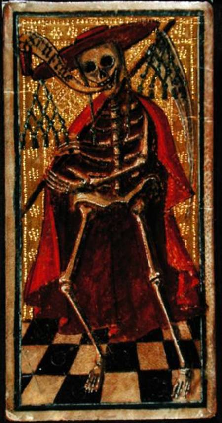 Tarot Card representing Death a Scuola Inglese