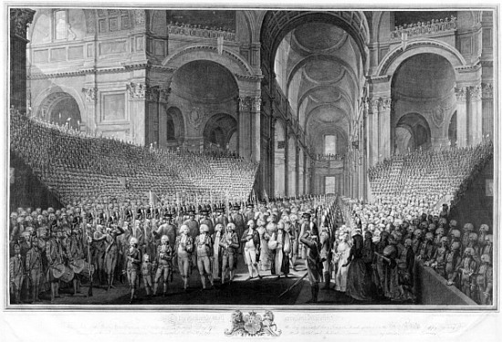 Thanksgiving service in St.Paul''s Cathedral, celebrating the recovery of King George III, 23rd Apri a Scuola Inglese