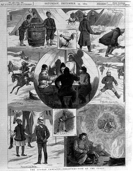 The Afghan Campaign- Christmas Tide at the Front, cover illustrations from ''The Graphic'', December a Scuola Inglese