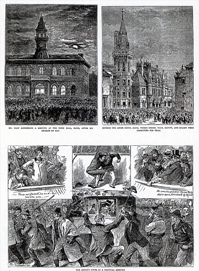 The Agitation in Ireland, illustrations from ''The Graphic'', December 6th 1879 a Scuola Inglese