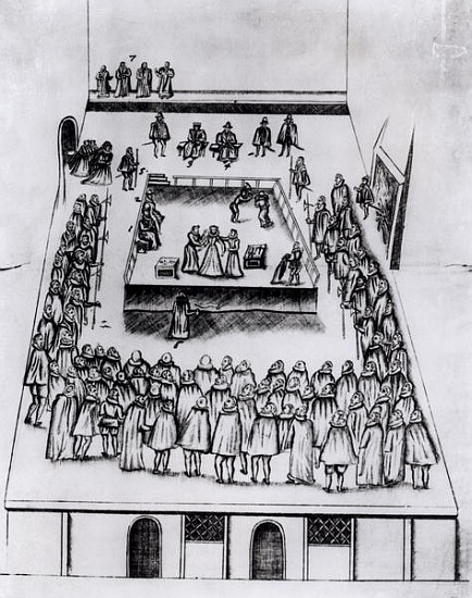 The Execution of Mary Queen of Scots (1542-87) a Scuola Inglese