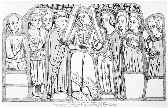 The Marriage of Henry VI and Margaret of Anjou, pub. J. Carter Hamilton a Scuola Inglese