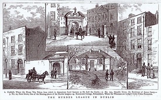 The Murder League in Dublin, illustration from ''The Graphic'', March 3rd 1883 a Scuola Inglese