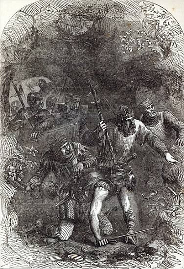 The Troops of Lord Montacute in the Subterranean Passage, illustration from ''Cassell''s Illustrated a Scuola Inglese