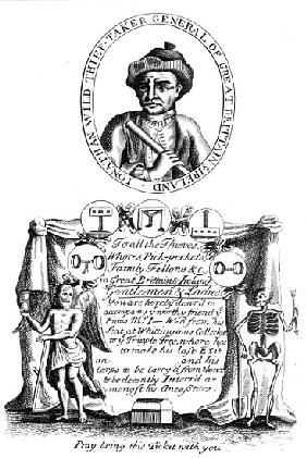 A gallows ticket to view the hanging of Jonathan Wild on the 24th May 1725