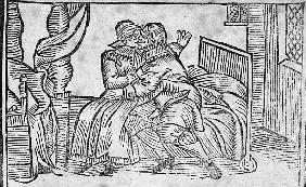 Couple Kissing, illustration from the ''Roxburghe Ballads''
