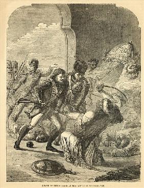 Death of Tippoo Sahib at the Battle of Seringapatam