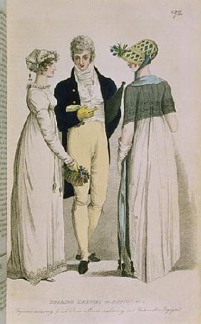 Evening Dresses for August 1808, illustration from ''Le Beau Monde or, Literary and Fashionable Maga