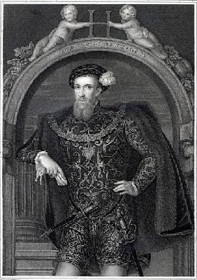 Portrait of Henry Howard (1517-47) Earl of Surrey, from ''Lodge''s British Portraits''