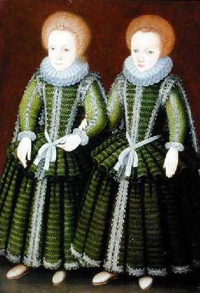 Portrait of Sarah and Elizabeth Poulett of Hinton St. George, Somerset