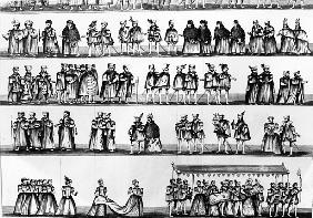 Procession at the Christening of Prince Arthur, son of Henry VII; engraved in 1782