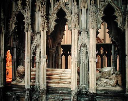 Tomb of Edward II (1284-1327) erected by Edward III a Scuola Inglese