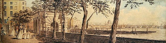 View of Blackfriars Bridge, from York Terrace a Scuola Inglese