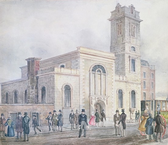 View of St. Bartholomew''s Church a Scuola Inglese