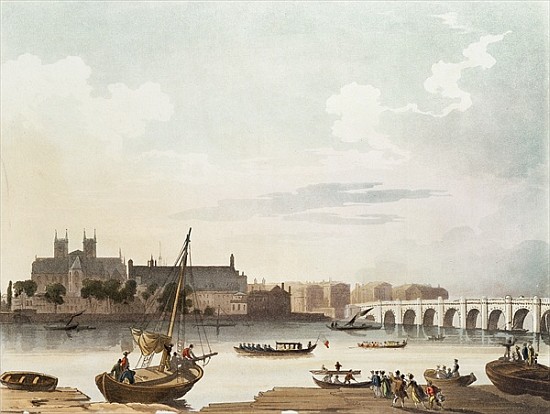 View of Westminster and the Bridge a Scuola Inglese