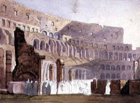View of the Roman Colosseum a Scuola Inglese