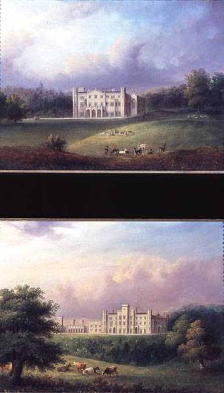 Two Views of Apley Priory a Scuola Inglese