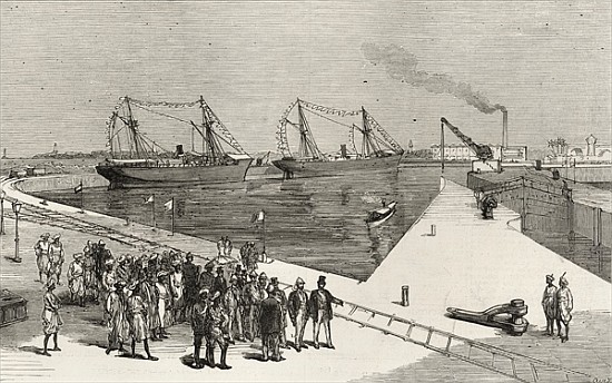 Visit of the Viceroy of India to the Sassoon Dock at Bombay, from ''The Illustrated London News'', 2 a Scuola Inglese