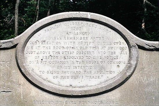 Wilberforce Memorial Seat, Keston a Scuola Inglese