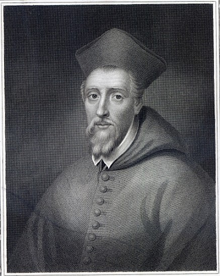 William Allen (1532-94); engraved by J.Cochran a Scuola Inglese