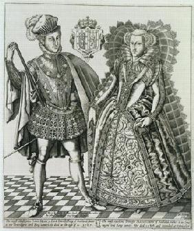 Portrait of Mary, Queen of Scots (1542-87) and Henry Stewart, Lord Darnley (1545-67) from the 'Book