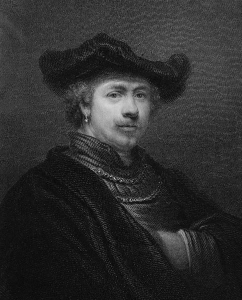 Rembrandt Harmens van Rijn from 'The Gallery of Portraits' a English School, (19th century)