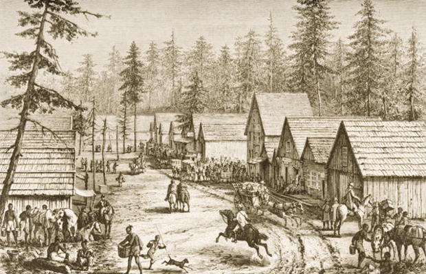 Cisco Station, California, from 'American Pictures', published by The Religious Tract Society, 1876 a English School, (19th century)