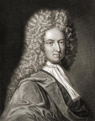 Daniel Defoe (1660-1731) from 'Gallery of Portraits', published in 1833 (engraving) a English School, (19th century)